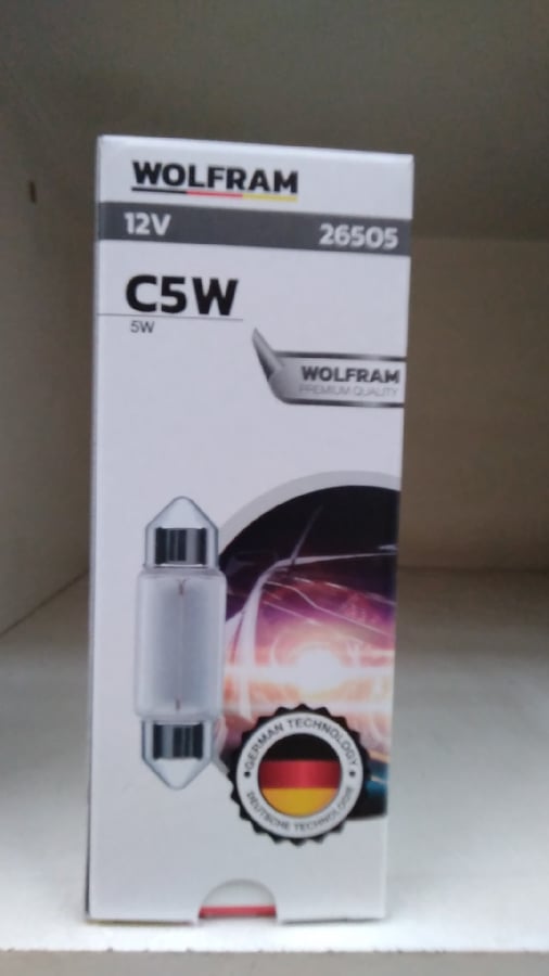 AMPUL 12V CW5 5W SV858 SOFIT ORTA BOY   36 mm
