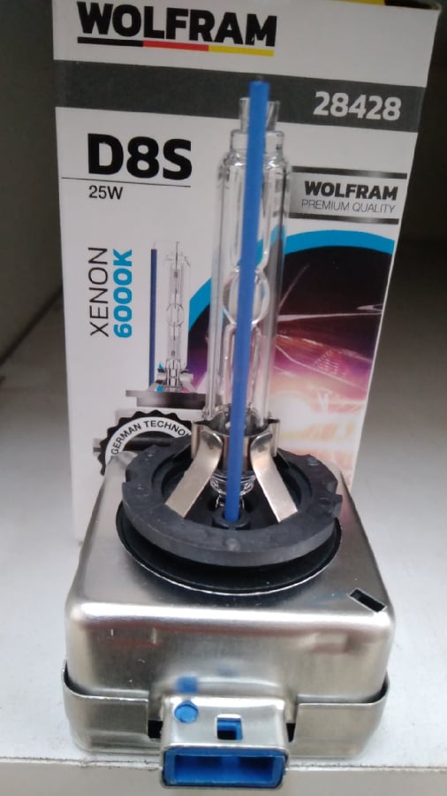 AMPUL 12V D8S 25W PK32d1 XENARC 6000K MAVI CUBUK