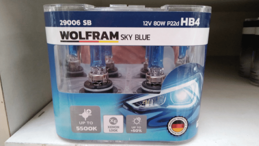AMPUL 12V HB4 80W P22d SKY BLUE BEYAZ ISIK TAKIM