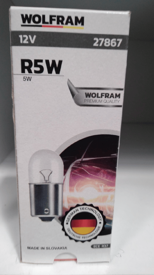 AMPUL 12V R5W 5W BA15s 67 AMPUL