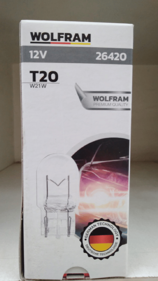 AMPUL 12V T20 21W W3x16d T20 JUMBO DIPSIZ
