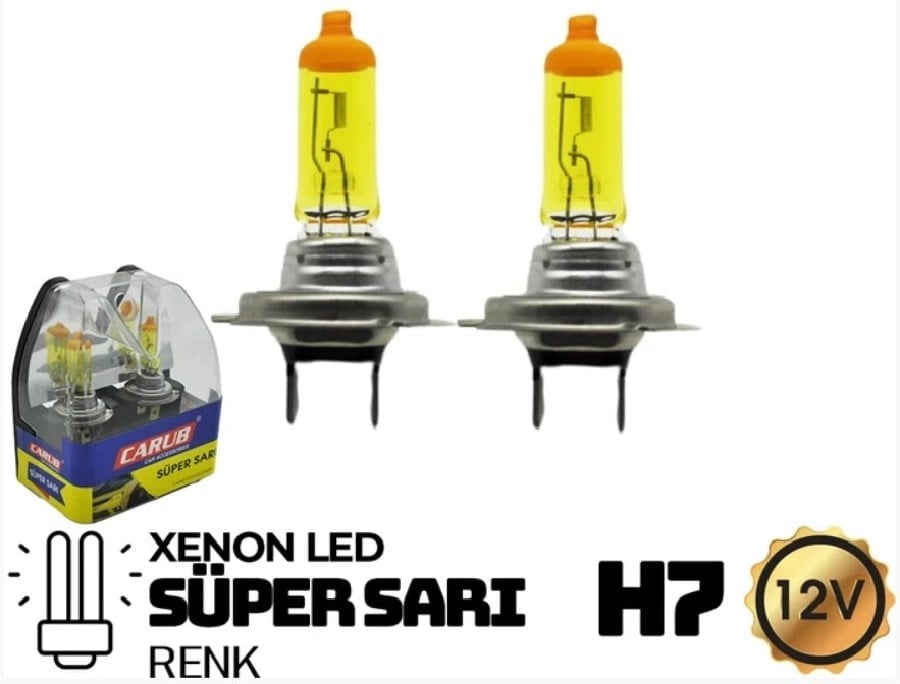 Ampul (2 AD) 12V 90 100W  H7 Super Sari