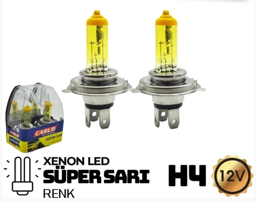 Ampul (2 AD) 12V 90100W H4 Super Sari