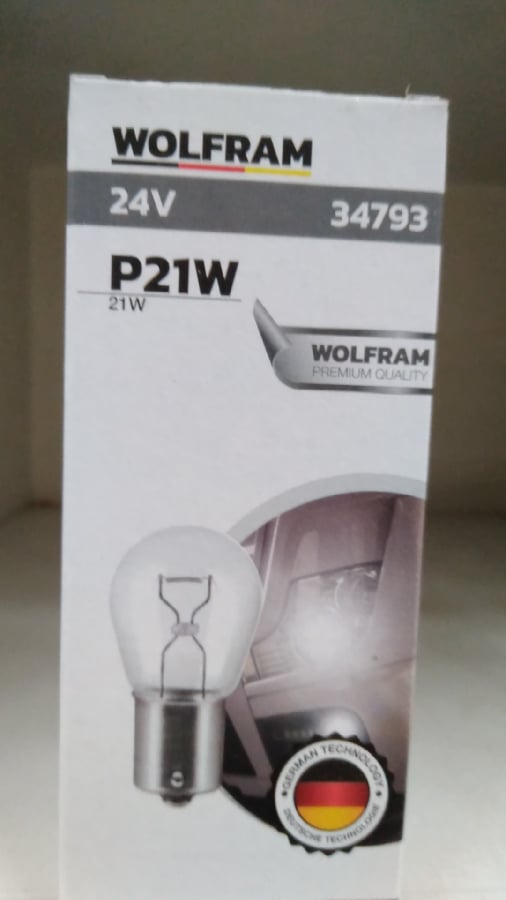 AMPUL 24V P21W 21W BA15s 93 AMPUL