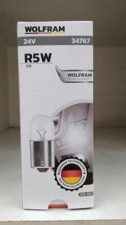 AMPUL 24V R5W 5W BA15s 67 AMPUL