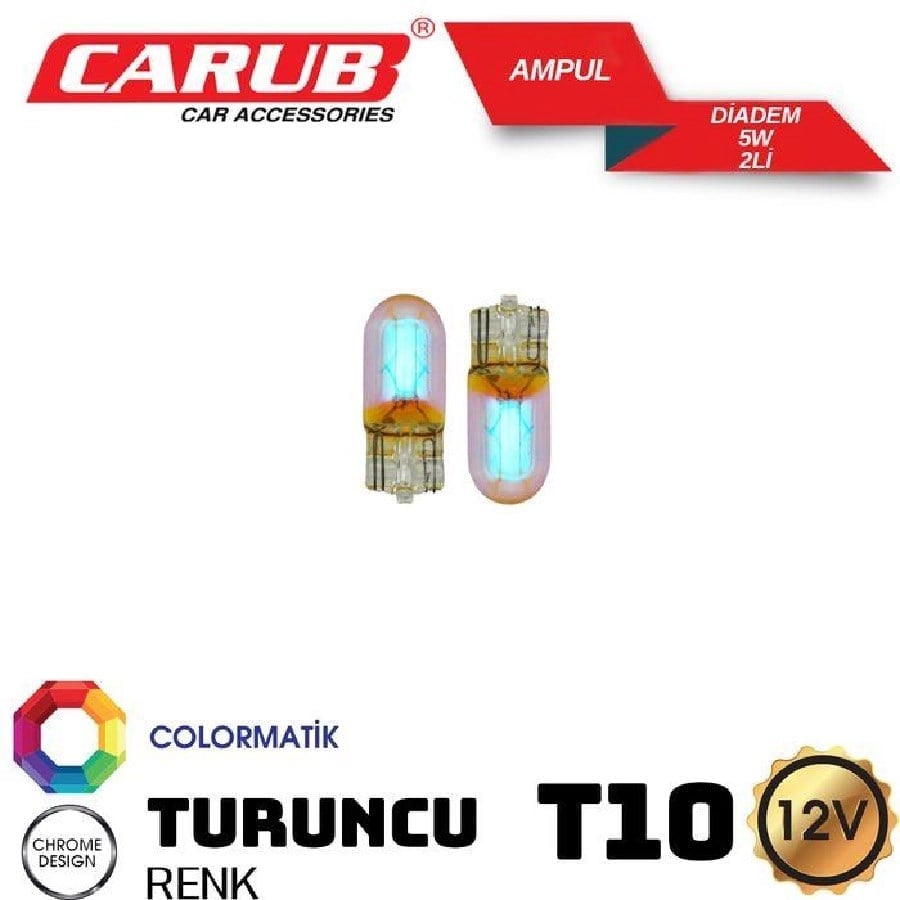 Ampul Diadem Orange  12V T10 5W