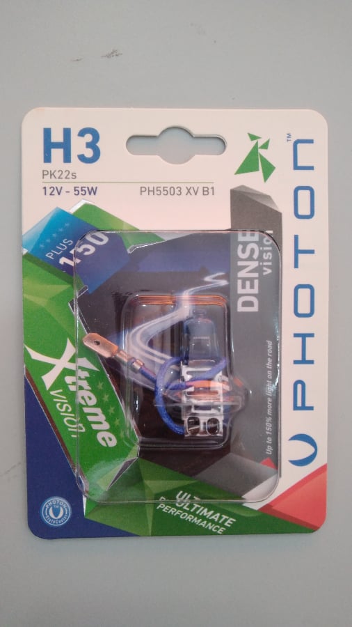 AMPUL H3 12V 55W XTREME VISION +%150 FAZLA ISIK (TEKLI BLISTER)
