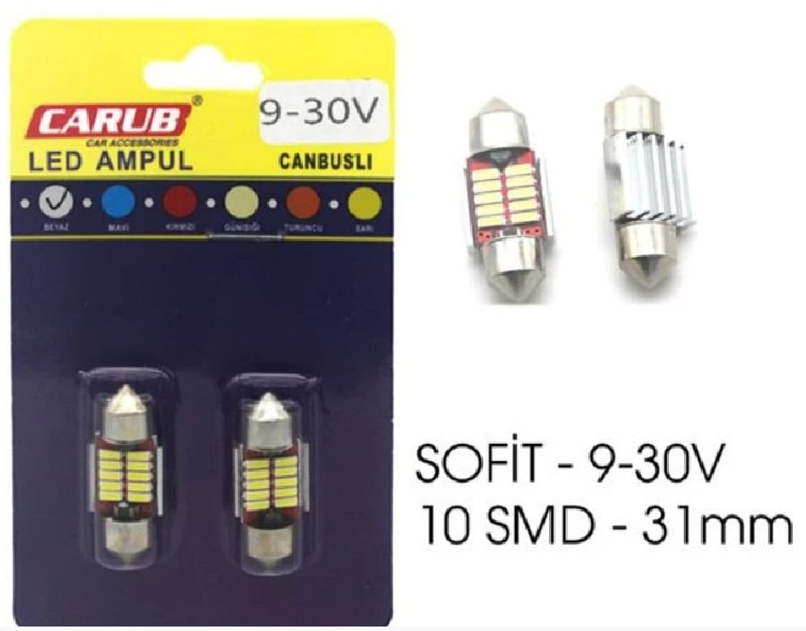 AMPUL LED SOFIT 930V 6W 10SMD 31MM CAMBUS BEY