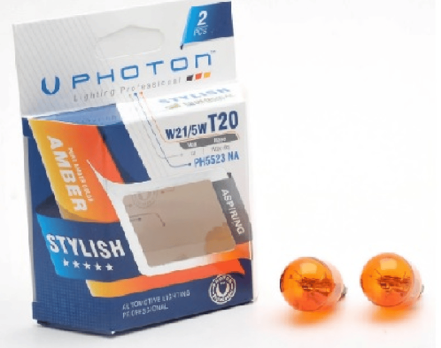AMPUL T20 21/5W 12V CIFT DEVRE AMBER SET