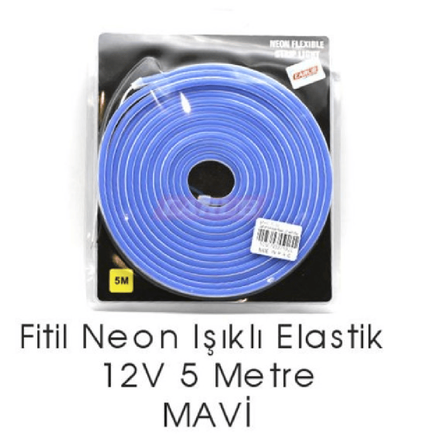 ARAC ICI LED FITIL NEON TORPIDO AMBIYANS ANGEL SERIT 5MT MAVI
