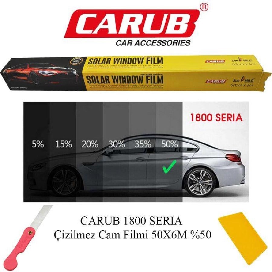 Cam Filmi Cizilmez Cok Koyu Siyah SDB50cmX6mt BR1204001 Kgn 0309001