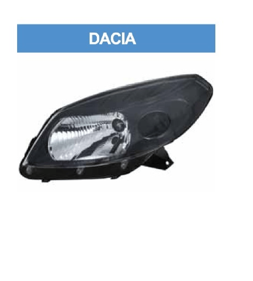 DACIA LOGAN SANDERO FAR SIYAH CERCEVELI SOL 8200526423260602914R