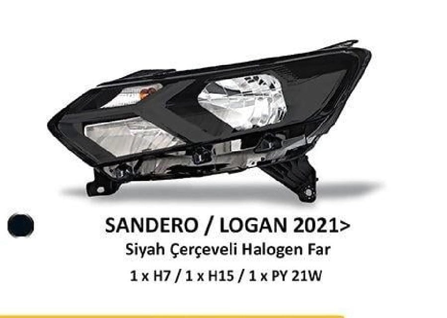 Dsanderologan Far Sol Halojen Siyah Cerceveli Motorlu (2021›)