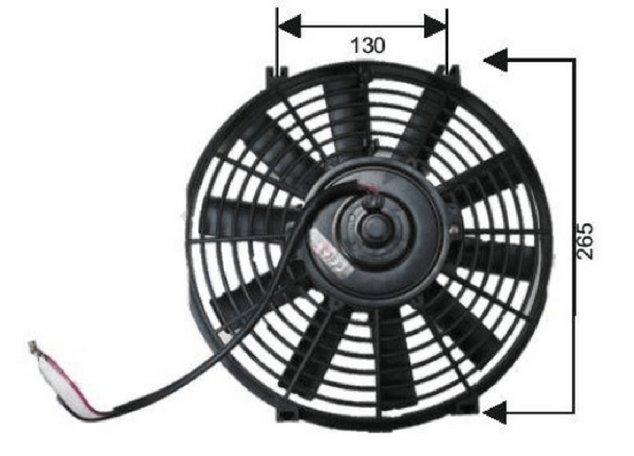 Fan Motoru 24V Pervaneli 11''