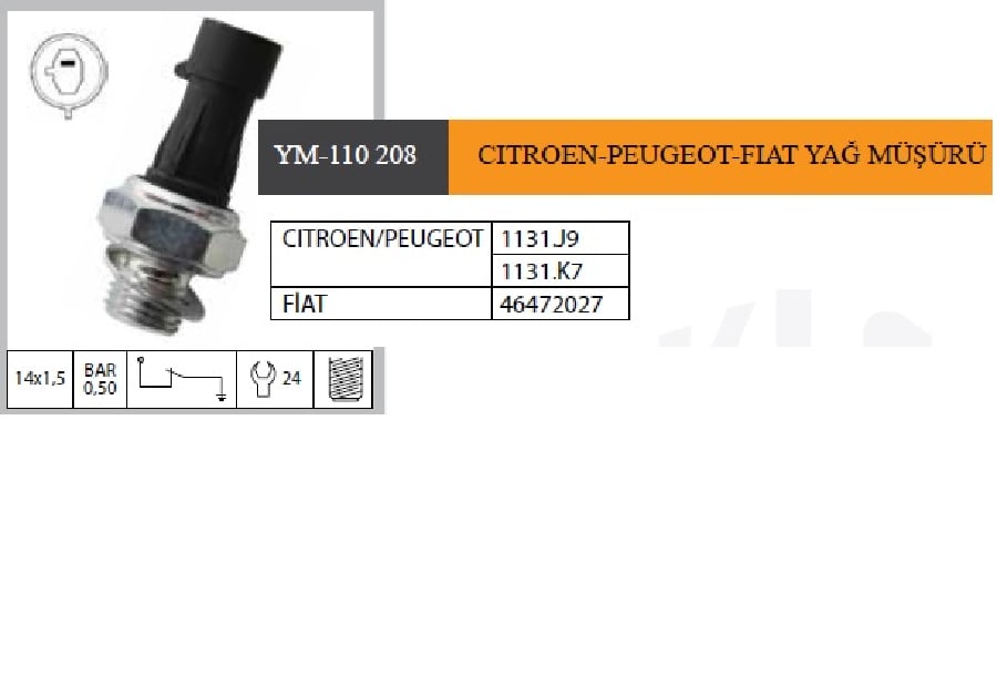FIAT SIENA / BRAVA / SIENA / PALIO YENI MODEL YAG MUSURU  46472027 1131J9 1131K7 1616996480