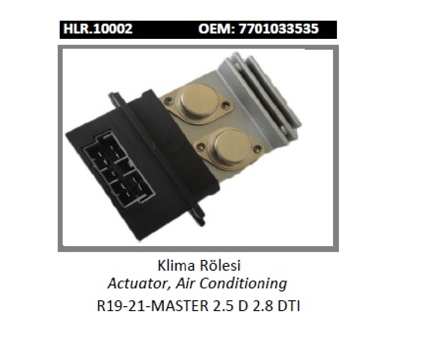 KLIMA ROLESI  > R1921MASTER 25 D28 DTI   7701033535