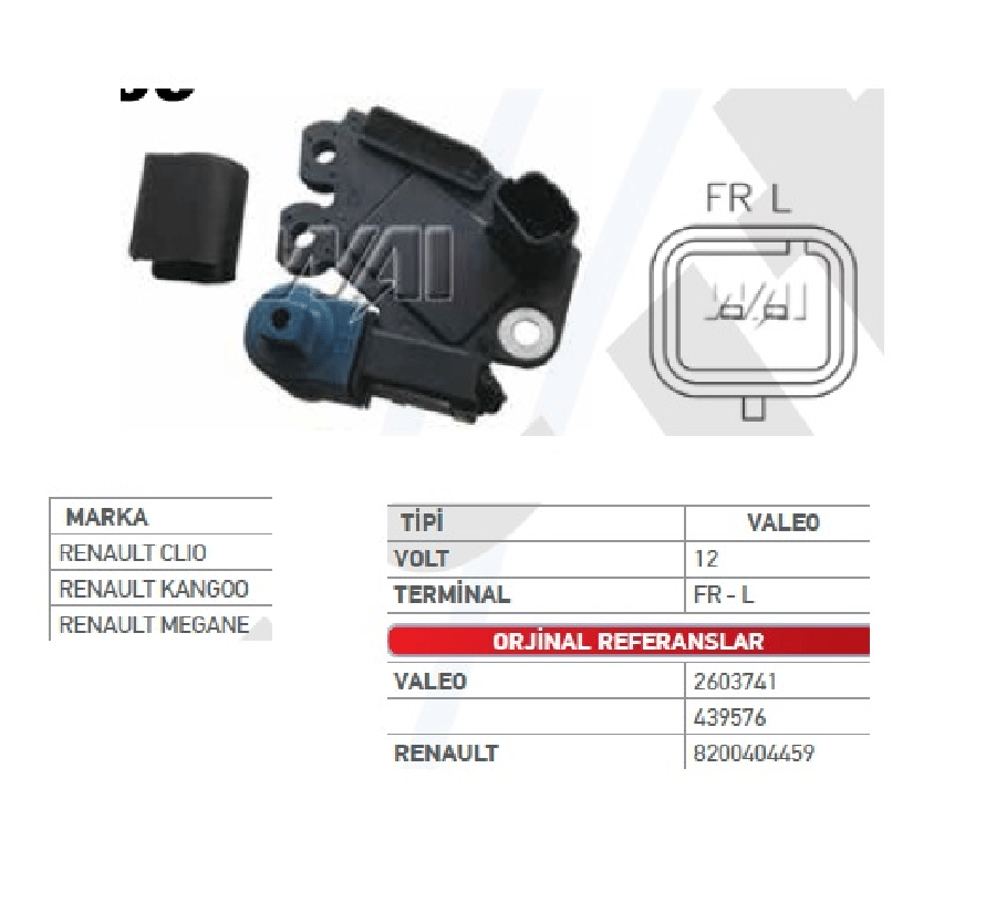 KONJEKTOR 12V RENAULT CLIO KANGO MEGANE 15 DCI MASTER 2025 DCIG LFR UCLU