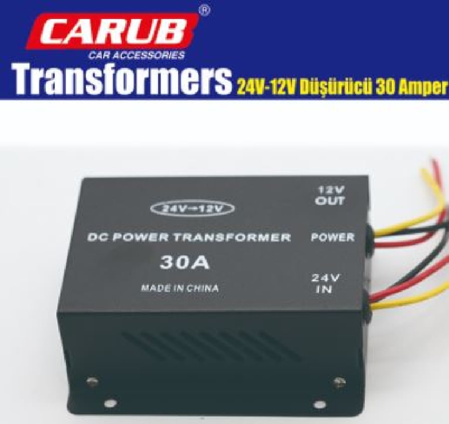 KONVERTOR DUSURUCU TRANSFORMERS CEVIRICI SMPS 24V>12V 30A