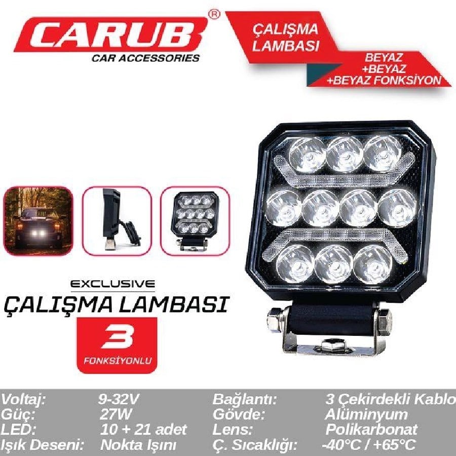 Lamba Calisma 1224V BEYAZ+BEYAZ+BEYAZ Foksiyon