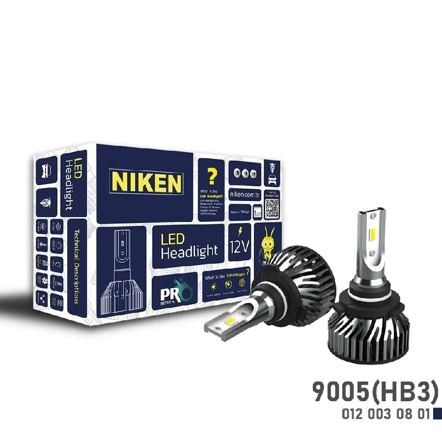 LED FAR AMPULU (TK) WHITE (BEYAZ) PRO SERIES XENON TIP 12V24V 9005 ** YENI TIP MINI GOVDE **