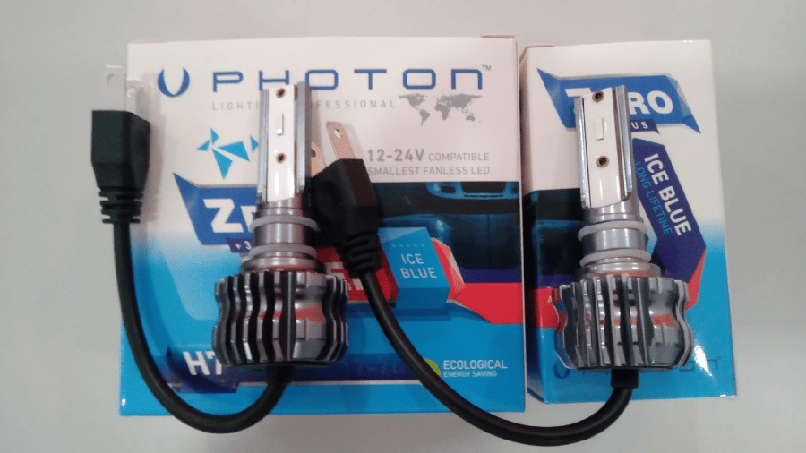 LED FAR AMPULU ZERO H7 12V ICE BLUE +3 PLUS FANSIZ LED12V24V