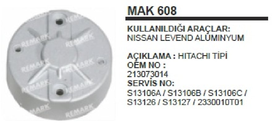 MARS ARKA KAP LEVENT NISSAN ALIM MAK608