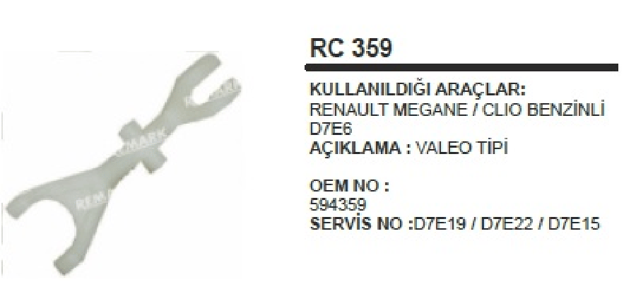 MARS CATALI VALEO RENAULT MEGANE II III 16 KANGOO SCENIC DACIA LOGAN D7EA BENZINLI