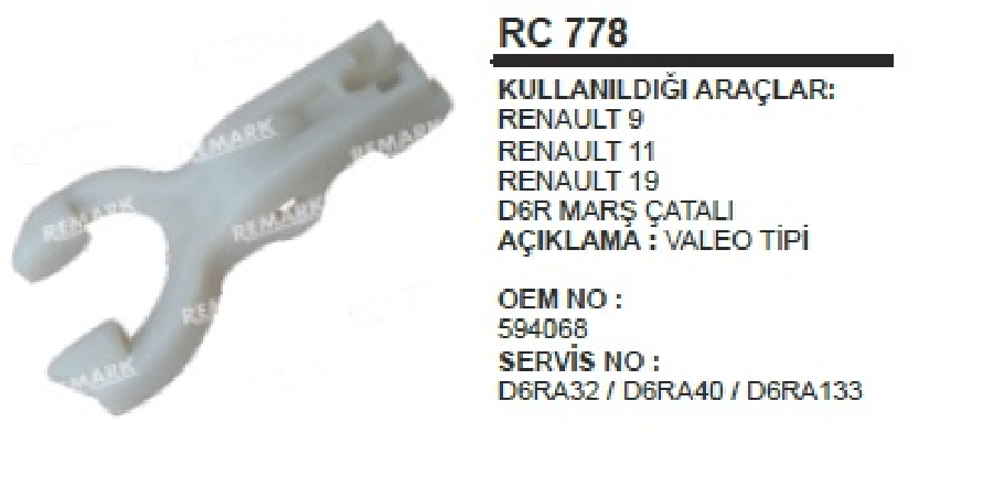 MARS CATALI VALEO TIP D6ER > REN91112