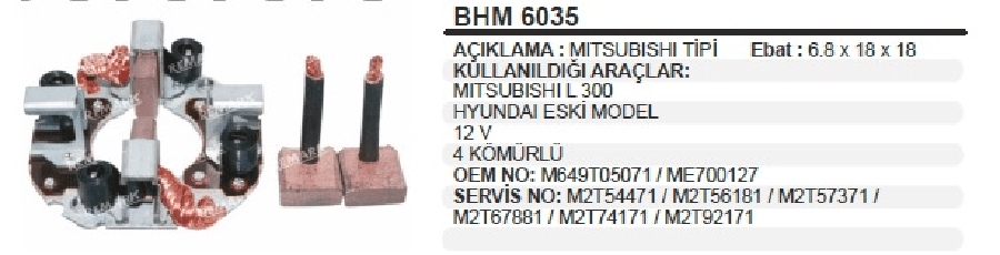 MARS KOMUR YUV 12V > MITL300/HYUNDAI H100 MINIBUS MEGA STAR 4 KOMURLU