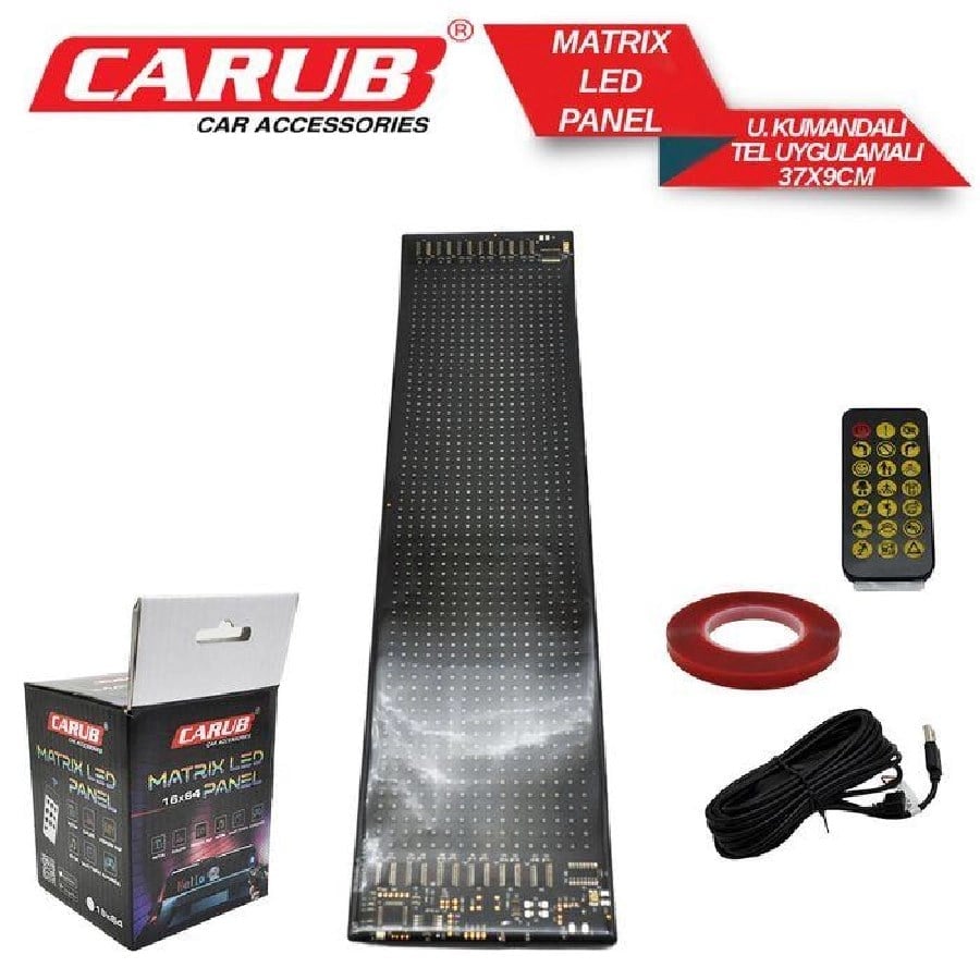 Matrix Panel Led 37X9CM Uk Tlfuygulamali