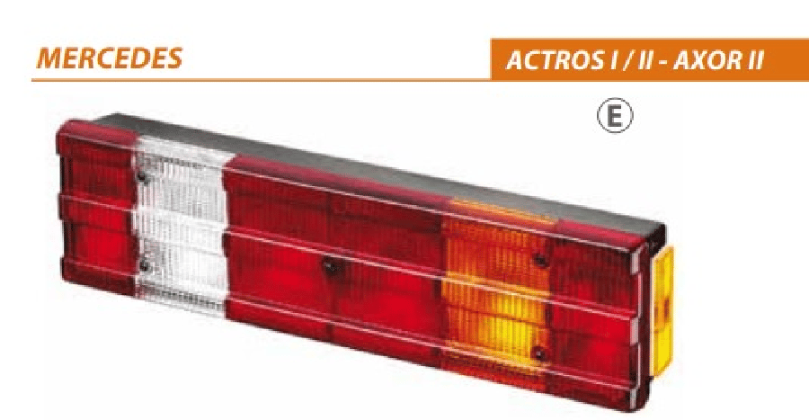 MERCEDES ACTROS STOP LAMBA CAM / PLAKALI