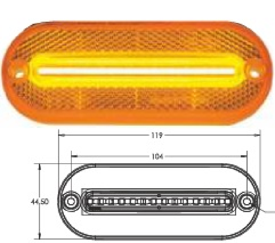 NEON LED YAN POZISYON LAMBASI 24V
