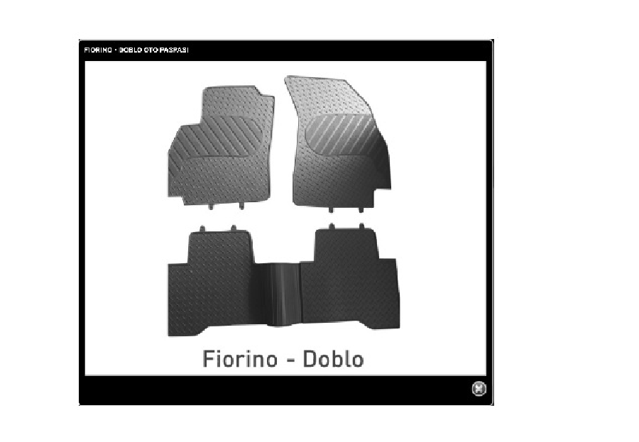 Paspas Askili Lux 4 Parca Siyah > Fiat Fiorinobippernemodoblo 2010>>>>