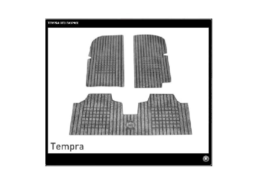 PASPAS BEZLI 3 PARCA MAVI > FIAT TEMPRA DEKORATIF