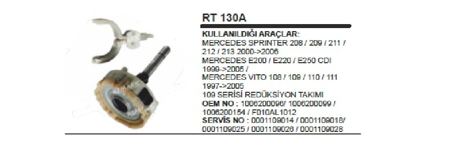 REDIK TK BOSCH109 SERI SPRINTER/E200/VITO
