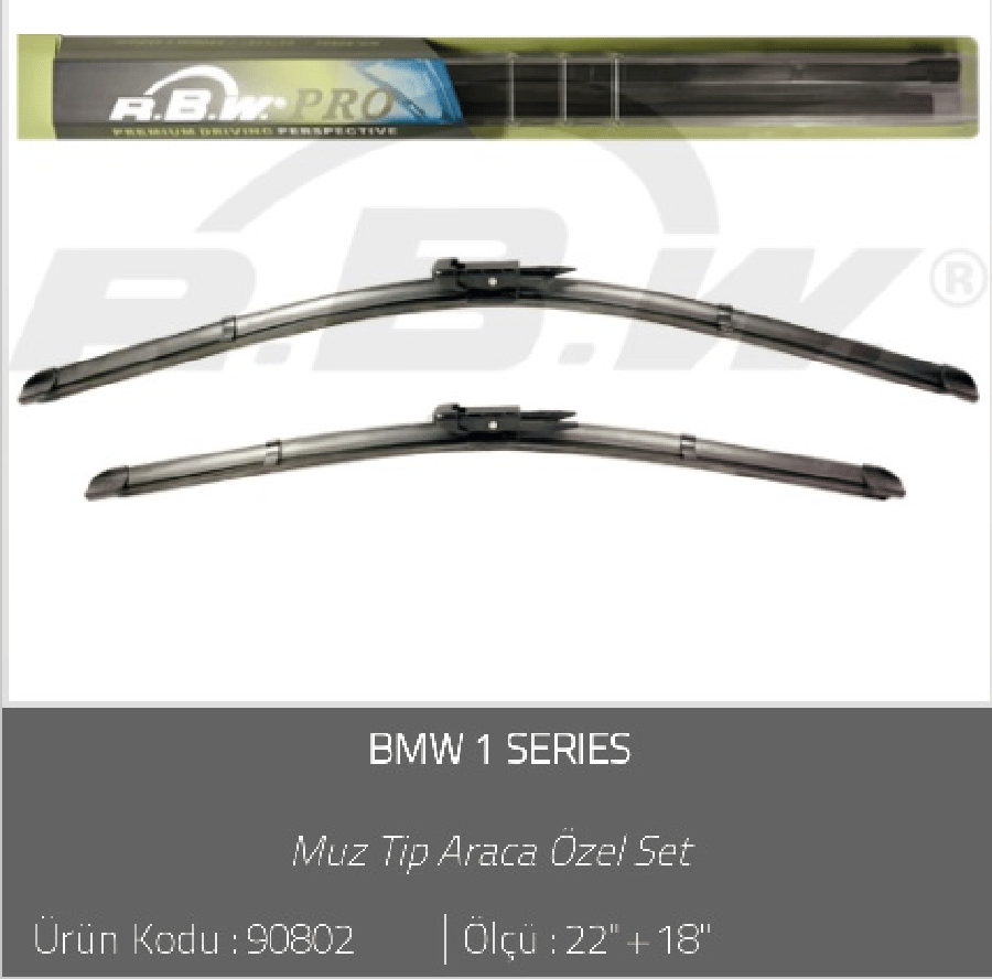 SILGI PALETI (2AD) 550 & 450mm MUZ > BMW 1 SERIES [F20F21] (2011)