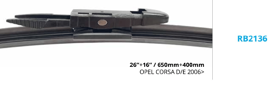 SILGI PALETI (2AD) 650 & 410mm MUZ2 >  CORSA D (2006>)  90302