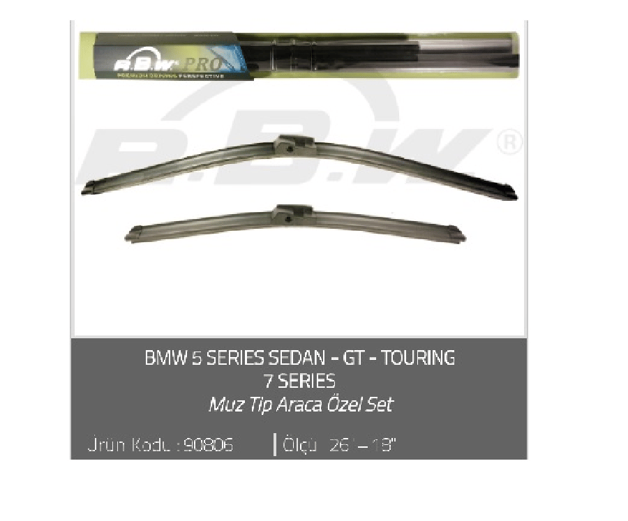 SILGI PALETI (2AD) 650 & 450mm MUZ2 > BMW 5 SERIES SEDAN [F10] (2010) 5 SERIES GT [F07] (2009) 5 SERIES TOURING [F11] (2010) 7 SERIES [F01F02F04] (2008)