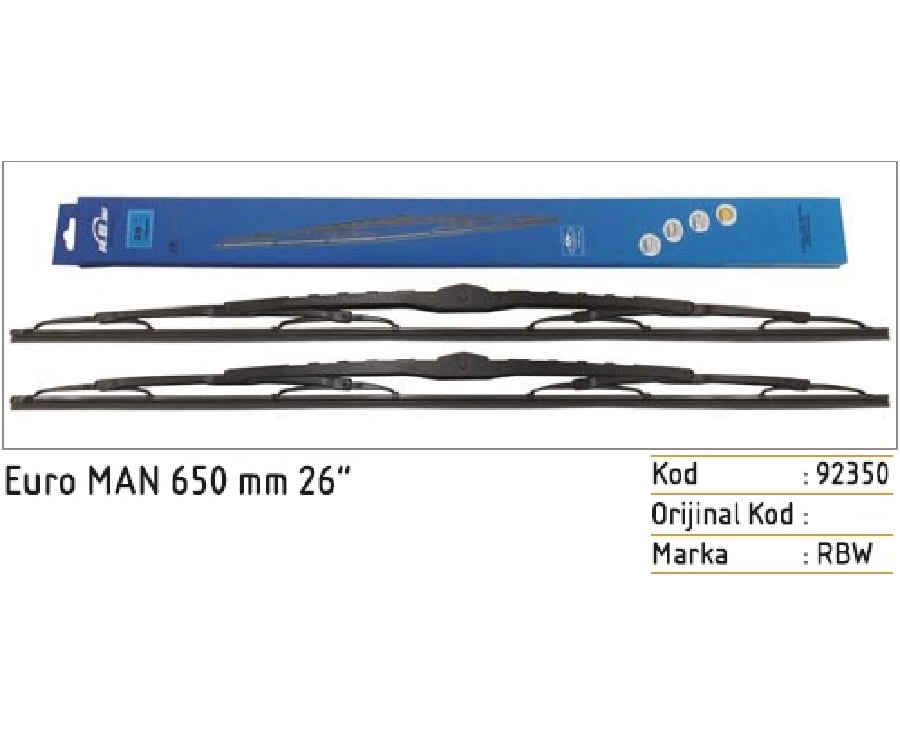 SILGI PALETI (2AD) 650mm GRAFITLI2 > EURO MAN PRO EM KANCALI