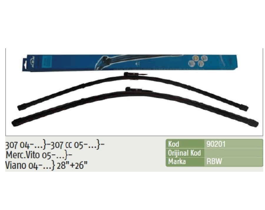 SILGI PALETI (2AD) 700 & 650mm MUZ2 >  PEUGEOT: 307 CC (20052008)  307 HB (20042007) 307 SW (20042008)  MERCEDESBENZ: VIANO (2004>)
 VITO (2006>) (APARAT 15mm)
