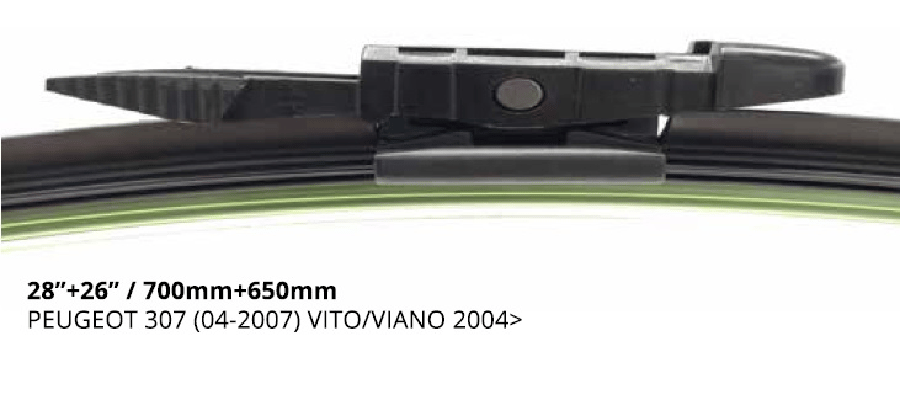 SILGI PALETI (2AD) 700 & 650mm MUZ2 >  PEUGEOT: 307 CC (20052008)  307 HB (20042007) 307 SW (20042008)  MERCEDESBENZ: VIANO (2004>)
 VITO (2006>)  90201