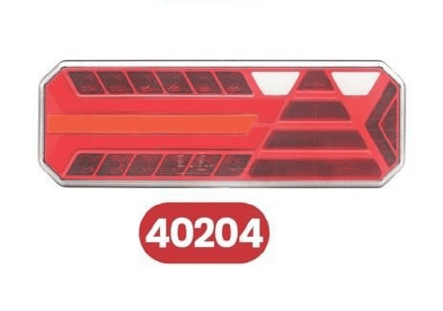 TIR ve DORSE STOP LAMBASI NEON LED 6 FONKSIYON SOL 10/30V E2W E9