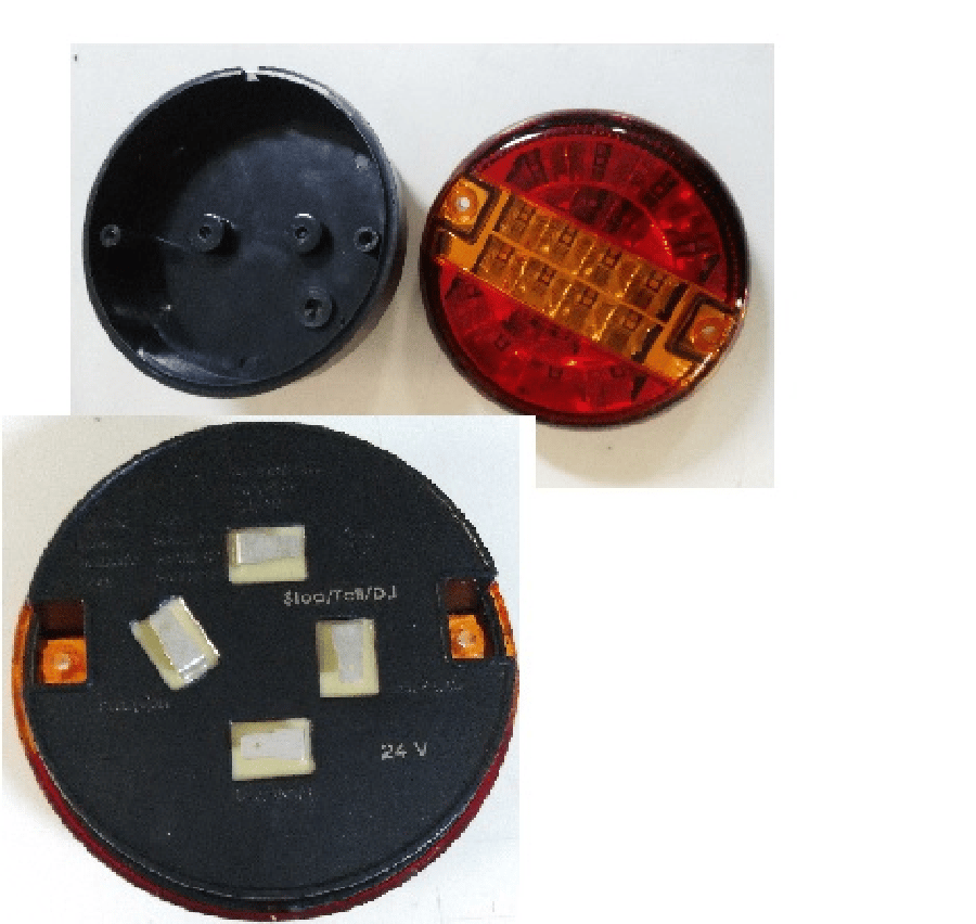 UNIVERSAL TRUCKSTAR II SERISI DORSE LED FONKSIYONEL STOP LAMBA (M 611472) 24V ( HAMBURGER )