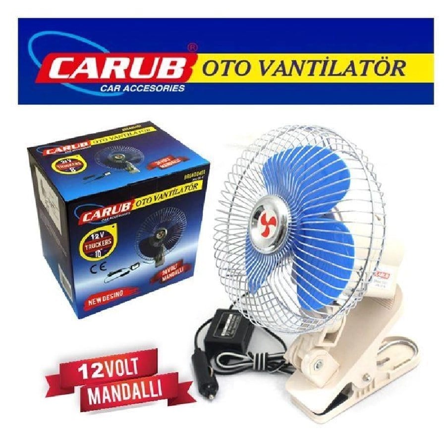 Vantilator 12V 10 Inch Mandalli