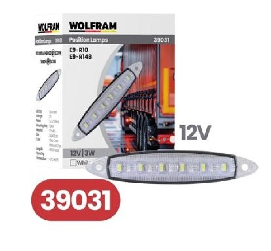YAN POZISYON LAMBA 6 LED BEYAZ E BELGELI 12V E2W E9