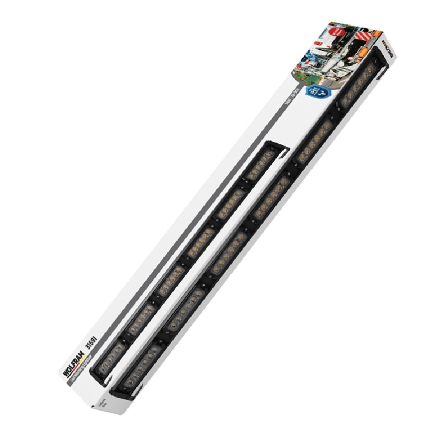 YUVARLAK LED IKAZ ISIGI 14 FONKSIYON E BELGELI 91CM 12/24V 60W E9