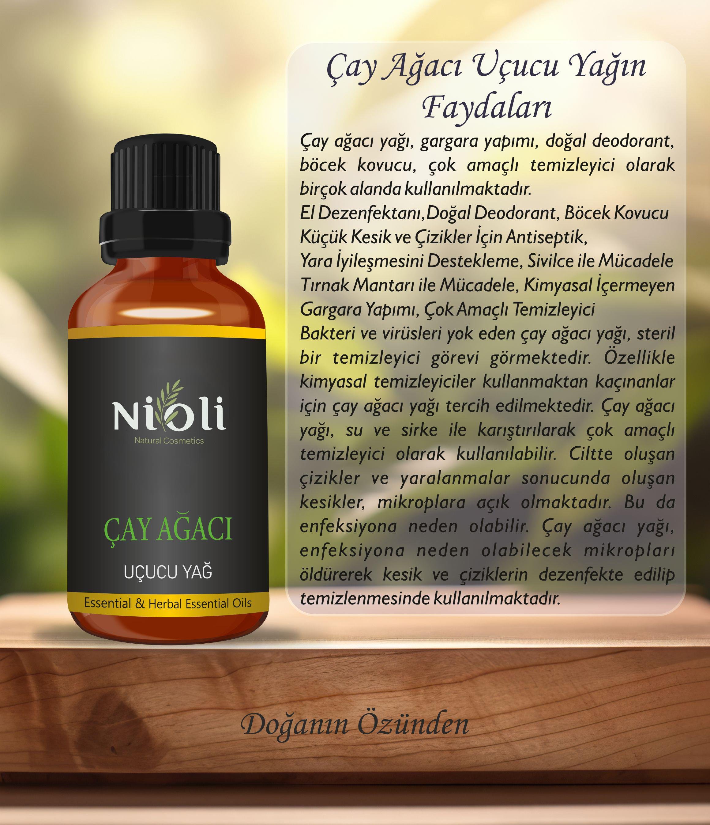 Nioli Saf Çay Ağacı Uçucu Yağı 10 ML
