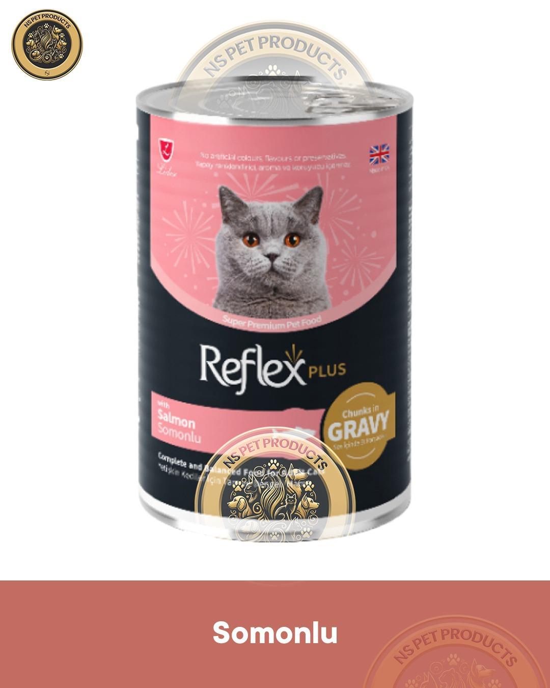  Reflex Plus Pate Somonlu Yetişkin Kedi Maması 3X400gr