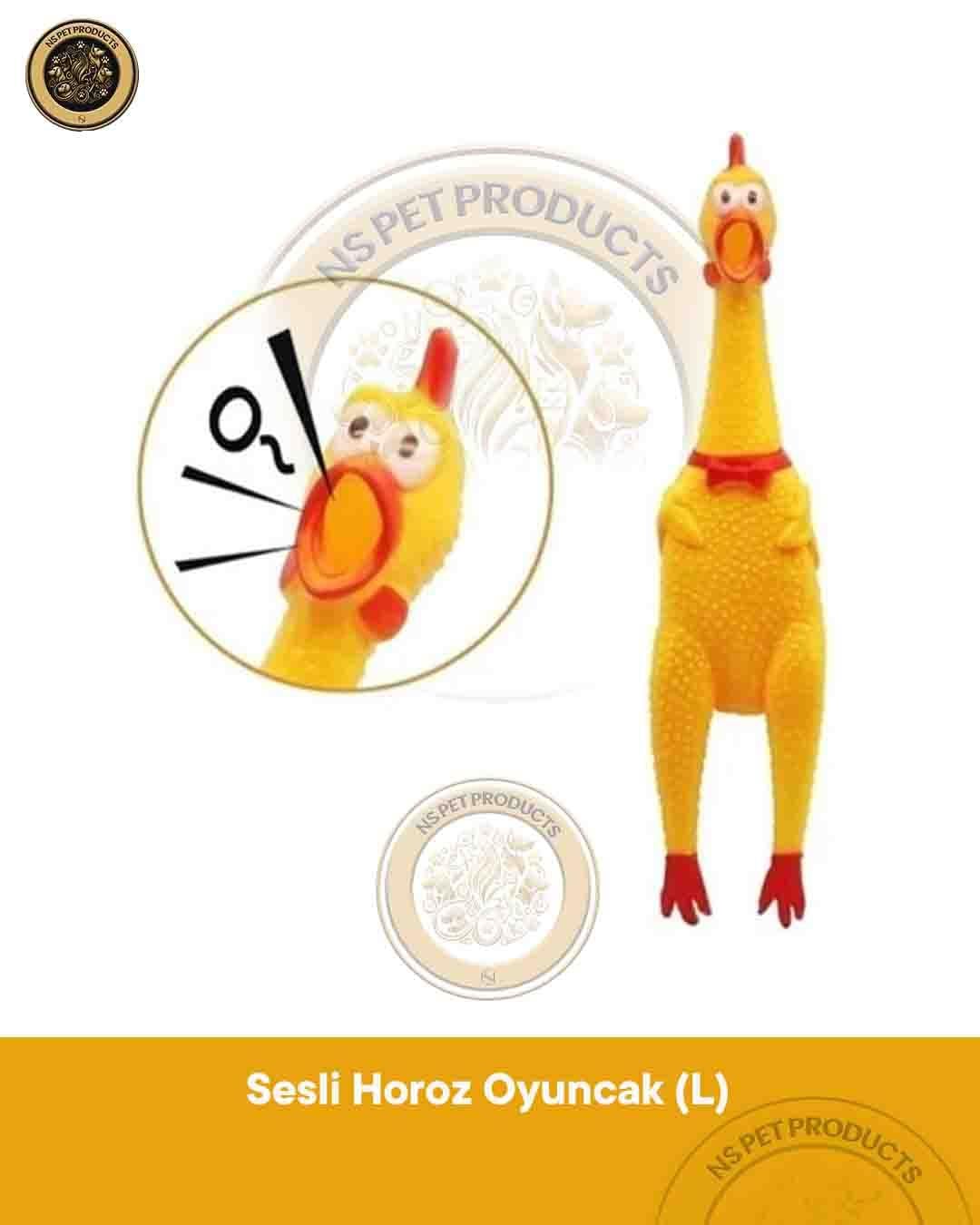 Demirhan  Sesli Horoz Köpek Oyuncağı L
