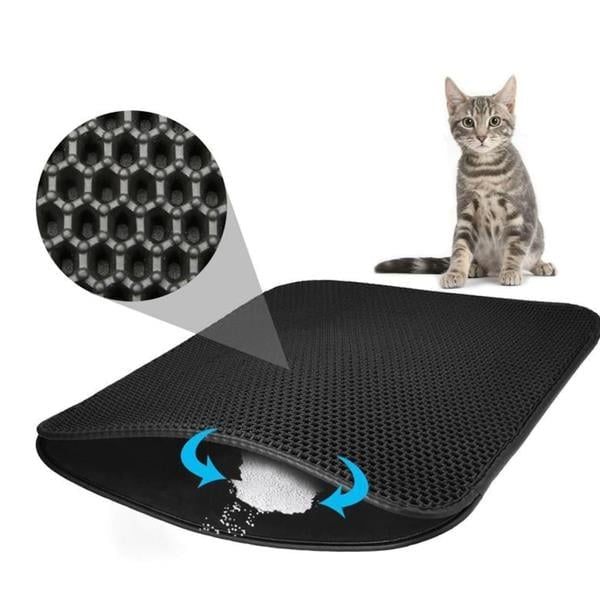 Flip Mavi Lüx  Kedi Kumu Toplama Paspası 60X40 Cm